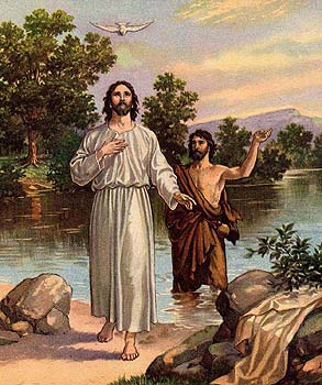 The baptism of Jesus